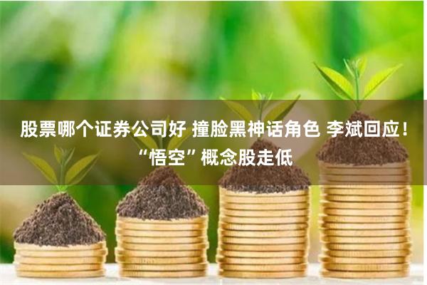 股票哪个证券公司好 撞脸黑神话角色 李斌回应！“悟空”概念股走低
